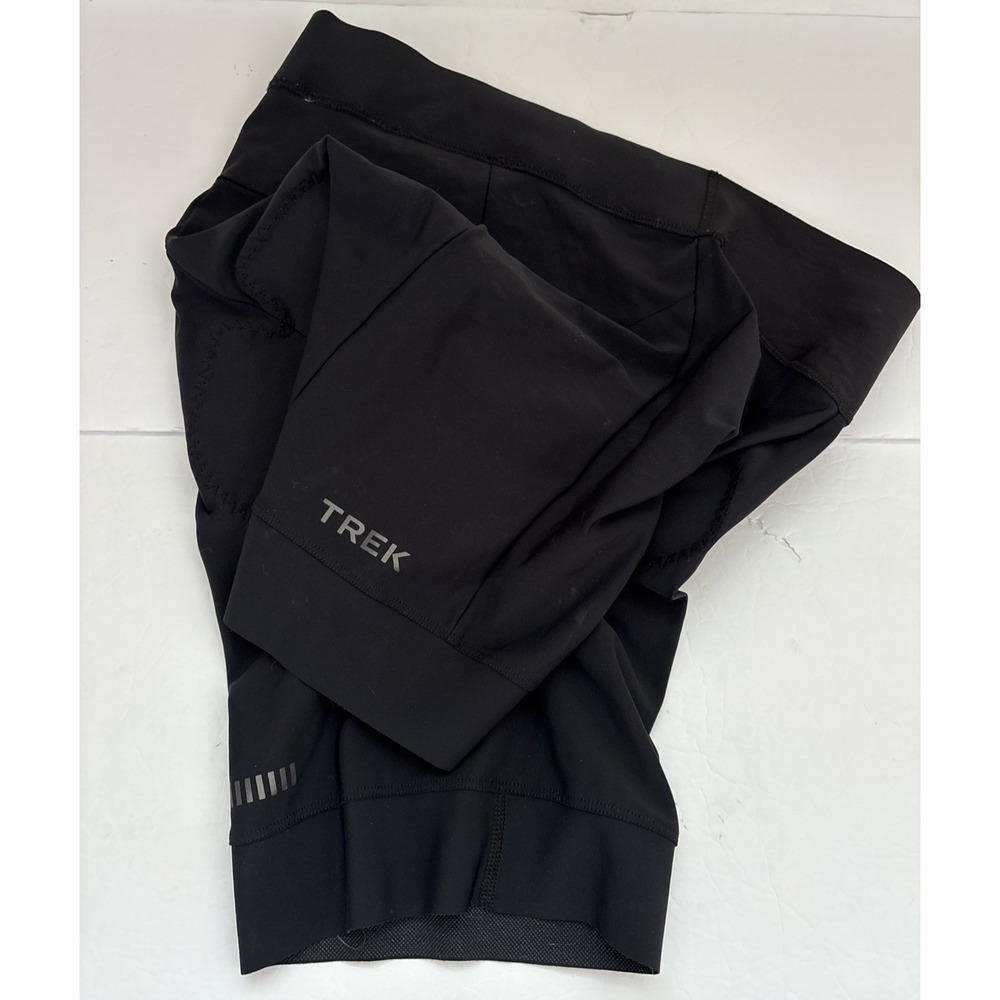 Trek Cycling Shorts Mens Black Padded Bike Liner Lightweight Reflective Sz XL